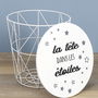 Home Deco Kids Cesta Convertible Mesa Varilla Metal Madera Estrellas Almacenaje Kids 30x30 cm