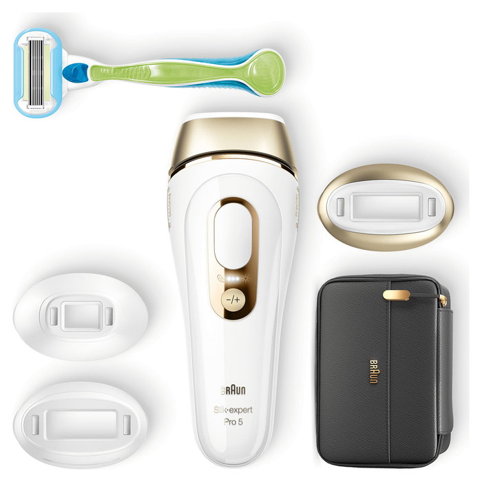 Braun Silk-expert Pro 5 PL5243 Depiladora IPL Oro Blanco 125 disparos