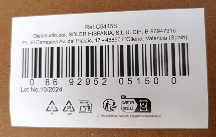 Lav Set 6 Vasos Agua 290cc Coral ø7x7x9cm (8 Cajas)