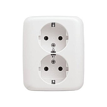 BUSCH-JAEGER 202 EUJ-214 Doble toma de corriente Schuko Blanca BUSCH-JAEGER 202 EUJ-214 Doble toma de corriente Schuko Blanca