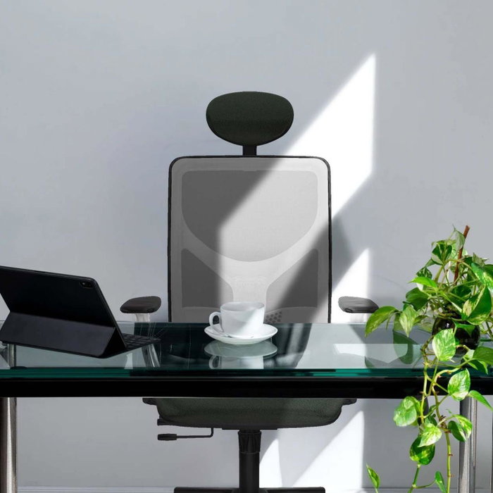 PIQUERAS Y CRESPO Silla de oficina Motilla con mecanismo Sincro/Traslack Gris oscuro