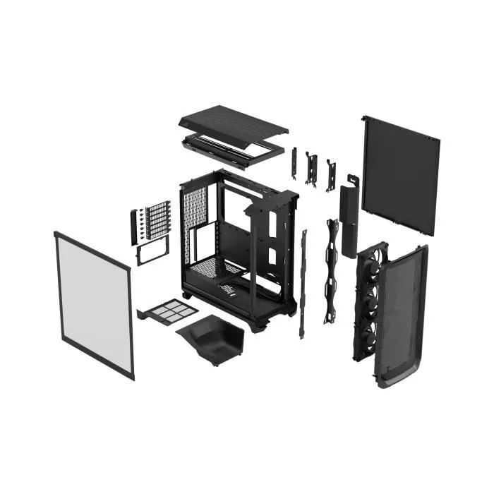 Fractal Design FRA7340172707172 Caja PC Meshify 3 TG E-ATX (277 mm) 3 ventiladores USB Tipo C 20 Gbps Negra Fractal Design FRA7340172707172 Caja PC Meshify 3 TG E-ATX (277 mm) 3 ventiladores USB Tipo C 20 Gbps Negra