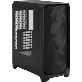 Fractal Design Meshify 3 Caja Negra con Ventana de Vidrio Templado para PC ATX/EATX/Micro-ATX/Mini-ITX, 7 Ranuras de Expansión, Compatible con Juego