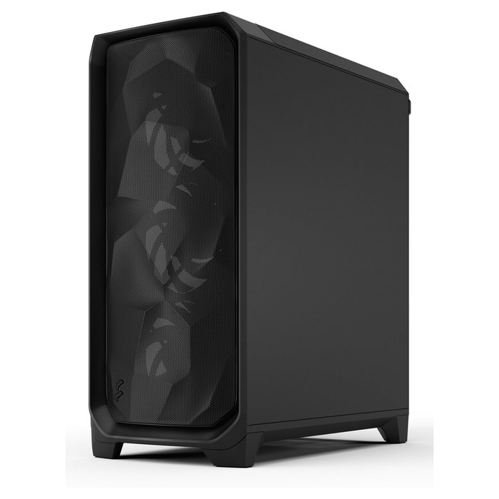 Fractal Design Meshify 3 Caja Negra con Ventana de Vidrio Templado para PC ATX/EATX/Micro-ATX/Mini-ITX, 7 Ranuras de Expansión, Compatible con Juego