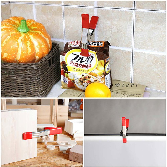 Workpro Pinza de Resorte de Acero 75 mm con Puntas Recubiertas de PVC y Muelle Cincado Antioxido