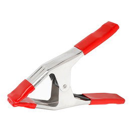 Workpro Pinza de Resorte de Acero 75 mm con Puntas Recubiertas de PVC y Muelle Cincado Antioxido