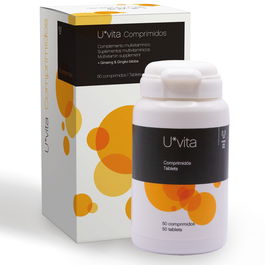 Imagine U VITA PERRO Suplemento Multivitamínico en Comprimidos con 10 Vitaminas, 9 Minerales, Ginseng y Gingko Biloba para Perros - 50 Tabletas