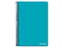 Liderpapel Cuaderno espiral folio 80h con margen turquesa