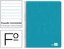 Liderpapel Cuaderno espiral folio 80h con margen turquesa