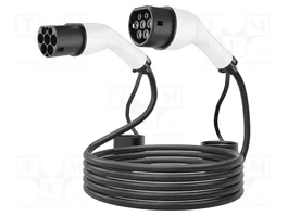Cable de carga Tipo 2, 16A trifásico (11 kW), 8 m