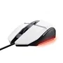 Trust GXT 109W Felox Ratón Gaming para Mano Derecha, USB Tipo A, Óptico 6400 DPI, 6 Botones Programables, LED Multicolor, Cable 1.5m, Blanco