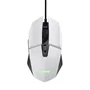 Trust GXT 109W Felox Ratón Gaming para Mano Derecha, USB Tipo A, Óptico 6400 DPI, 6 Botones Programables, LED Multicolor, Cable 1.5m, Blanco