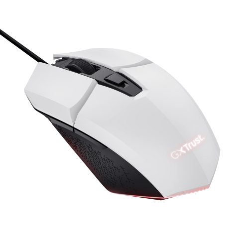 Trust GXT 109 Felox Ratón Gaming Blanco