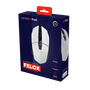 Trust GXT 109 Felox Ratón Gaming Blanco