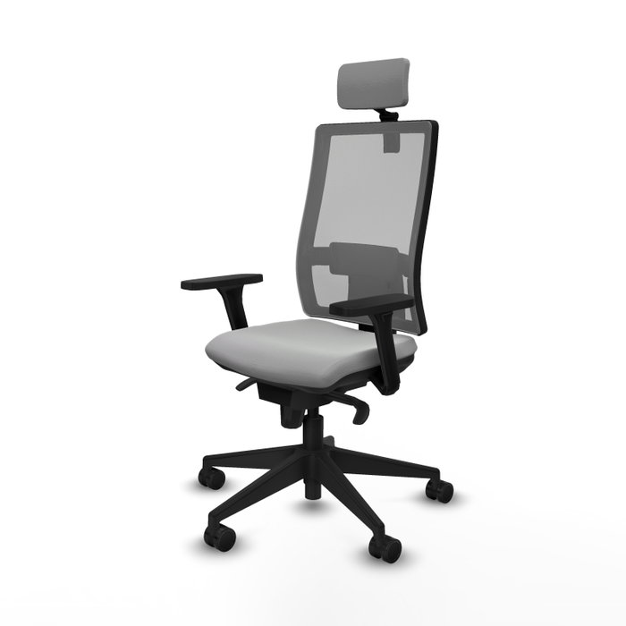 PIQUERAS Y CRESPO Silla de oficina Horna Gris con Mecanismo Sincro PIQUERAS Y CRESPO Silla de oficina Horna Gris con Mecanismo Sincro