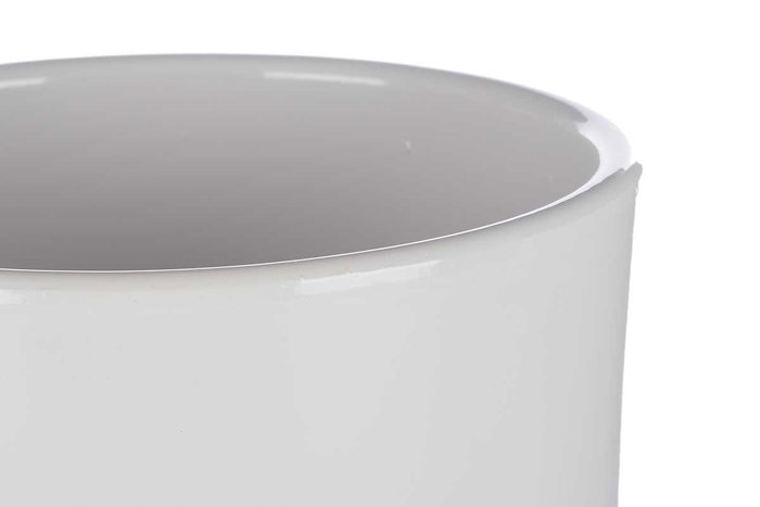 Ibergarden Set de 2 Macetas de Cerámica Cilindro Gris