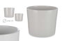 Ibergarden Set de 2 Macetas de Cerámica Cilindro Gris
