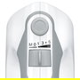 Bosch Batidora de Mano ErgoMixx MFQ36440 450 W - Blanca con Varillas y Ganchos para Amasar, 5 Velocidades, Turbo