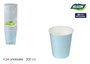Algon Set 24 Vasos de Cartón Azul Baby 200 cc 7.1 x 7.1 x 7.7 cm (18 Unidades)