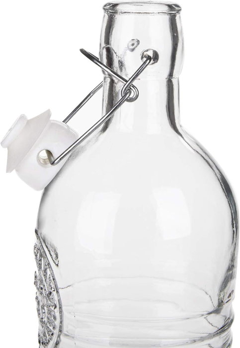 La Mediterranea Botella de Vidrio Estilo Clásico Boca Ancha 1.1L