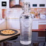 La Mediterranea Botella de Vidrio Estilo Clásico Boca Ancha 1.1L