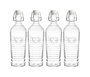 La Mediterranea Botella de Vidrio Estilo Clásico Boca Ancha 1.1L
