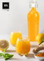 La Mediterranea Botella de Vidrio Estilo Clásico Boca Ancha 1.1L