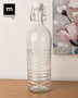La Mediterranea Botella de Vidrio Estilo Clásico Boca Ancha 1.1L