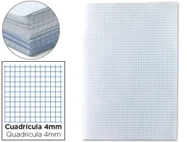 Liderpapel Papel Florete Cuadro 4mm 60gr 250 Hojas