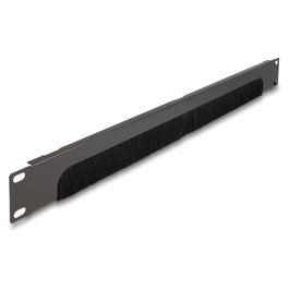 DeLOCK Regleta de escobillas para organización de cables 19″ 1U gris oscuro
