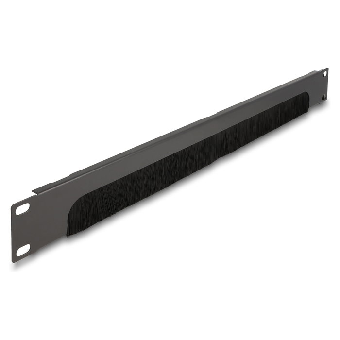 DeLOCK Regleta de escobillas para organización de cables 19″ 1U gris oscuro DeLOCK Regleta de escobillas para organización de cables 19″ 1U gris oscuro