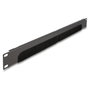 DeLOCK Regleta de escobillas para organización de cables 19″ 1U gris oscuro