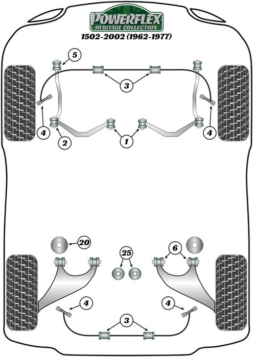 Powerflex PFF5-2002 Silentblock Exterior Brazo Inferior Delantero