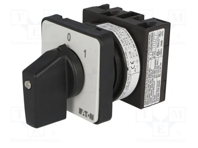 EATON ELECTRIC Interruptor de leva 20A 0-1 con 2 posiciones estables