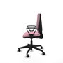 PIQUERAS Y CRESPO Silla de oficina Elche Rosa con Brazos Fijos