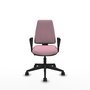 PIQUERAS Y CRESPO Silla de oficina Elche Rosa con Brazos Fijos