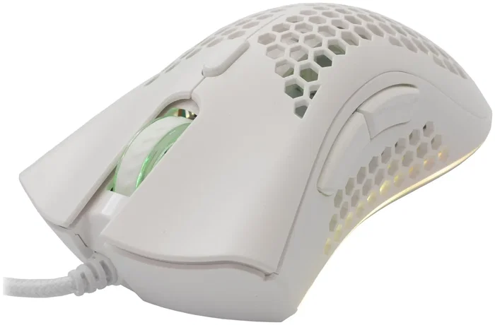 Barracuda BGM-031 Coral White Música gaming 12800 dpi