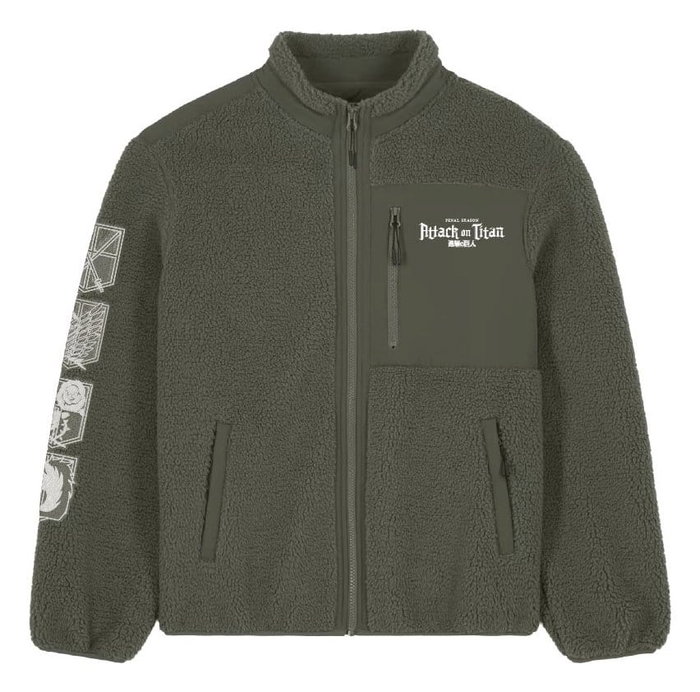 PCMerch Chaqueta Sherpa Ataque a los Titanes Logo Talla S