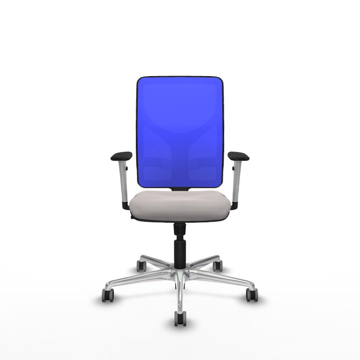 PIQUERAS Y CRESPO Silla de oficina Motilla con mecanismo Sincro, Blanco y Azul PIQUERAS Y CRESPO Silla de oficina Motilla con mecanismo Sincro, Blanco y Azul