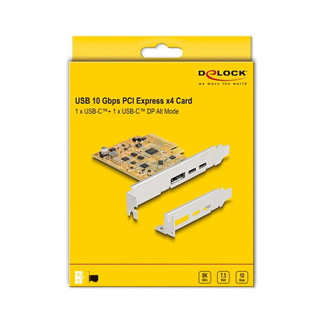 DeLOCK 90161 Tarjeta PCI Express x4 a 1 x USB Type-C 10 Gbps + 1 x USB Type-C 10 Gbps (DP Alt Mode)</div> DeLOCK 90161 Tarjeta PCI Express x4 a 1 x USB Type-C 10 Gbps + 1 x USB Type-C 10 Gbps (DP Alt Mode)</div>