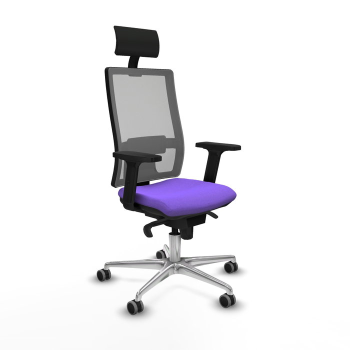 PIQUERAS Y CRESPO Silla de oficina Horna con mecanismo Sincro, Lila y Gris PIQUERAS Y CRESPO Silla de oficina Horna con mecanismo Sincro, Lila y Gris
