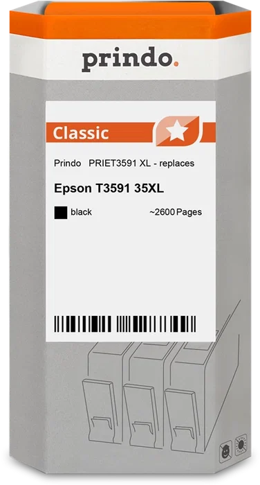 Prindo PRIET3591 Classic XL Cartucho de tinta negro Prindo PRIET3591 Classic XL Cartucho de tinta negro