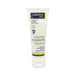 Labnatur Bio Crema de Manos Regeneradora Rosa Mosqueta 50 ml Natural con Aloe Vera, Karité y Vitamina E