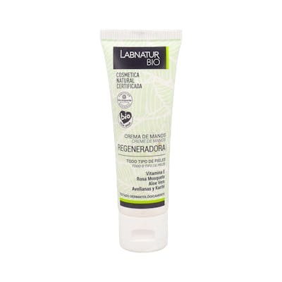 Labnatur Bio Crema de Manos Regeneradora Rosa Mosqueta 50 ml Natural con Aloe Vera, Karité y Vitamina E Labnatur Bio Crema de Manos Regeneradora Rosa Mosqueta 50 ml Natural con Aloe Vera, Karité y Vitamina E