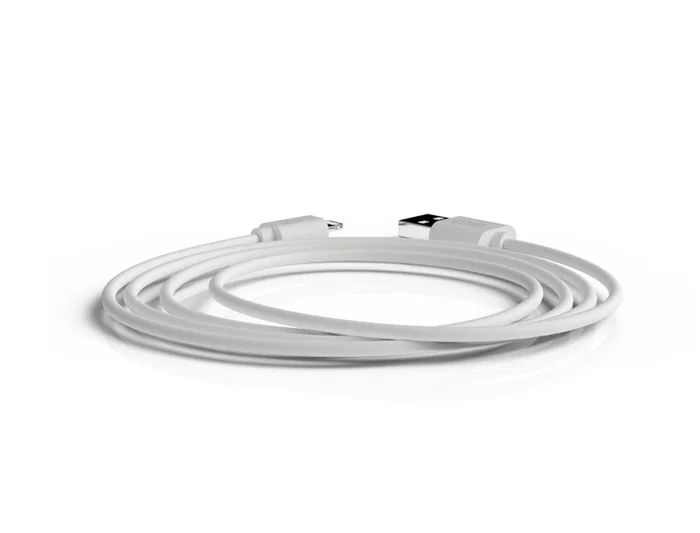 Groovy Cable USB 2.0 a Apple Lightning para iPhone, iPad (desde modelo 5) - 1.5 metros - Color Blanco - Carga y Sincronización