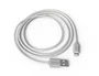 Groovy Cable USB 2.0 a Apple Lightning para iPhone, iPad (desde modelo 5) - 1.5 metros - Color Blanco - Carga y Sincronización