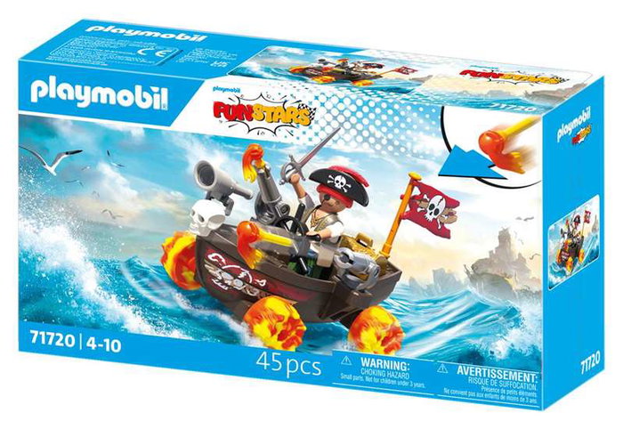 Playmobil Barco Pirata Racing de Plástico para Niños a Partir de 3 Años