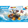 Playmobil Barco Pirata Racing Funstars 71720 - Juguete de Carreras con Capitán, Sable, Catalejo y Cofre del Tesoro