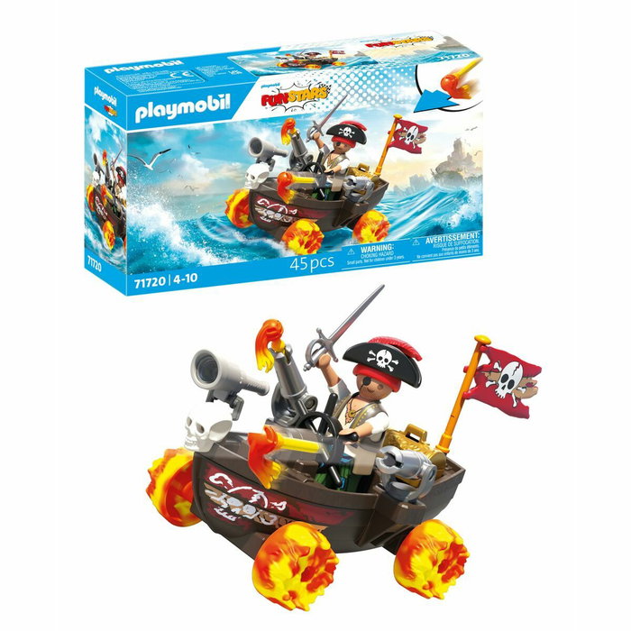 PLAYMOBIL Barco de Carreras Pirata Funstars 71720 PLAYMOBIL Barco de Carreras Pirata Funstars 71720