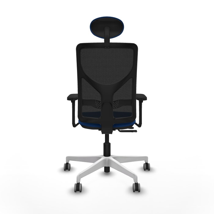 PIQUERAS Y CRESPO Silla de oficina Motilla con mecanismo Sincro/Traslack Azul y Negro